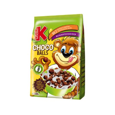 Kubík cereálie Choco Balls flavour 500 g